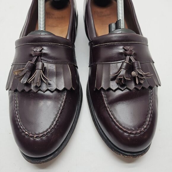 Allen Edmonds Newport Leather Tassel Loafers Brown Dress Shoes Size 11.5 B - Picture 4 of 8
